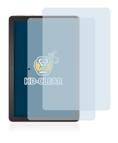 Immagine del dispositivo Amazon Fire HD 10 Plus 2021 (11a Gen.) con un'ampia varietà di protezioni per lo schermo.