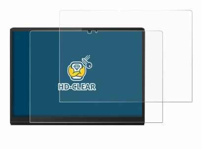 Immagine del dispositivo Lenovo Yoga Tab 13 con un'ampia varietà di protezioni per lo schermo.