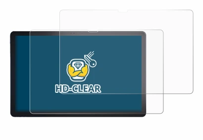 Immagine del dispositivo Lenovo Tab P11 Plus con un'ampia varietà di protezioni per lo schermo.
