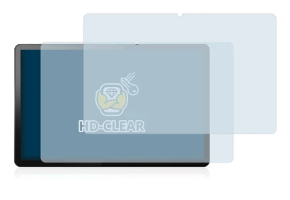 Immagine del dispositivo Lenovo Tab P11 5G con un'ampia varietà di protezioni per lo schermo.