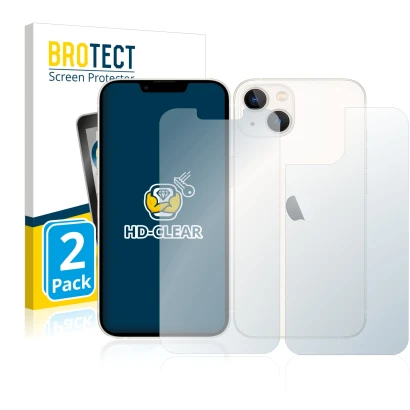Parte frontale di una confezione del prodotto con il logo del marchio BROTECT. Accanto è raffigurato il dispositivo Apple iPho