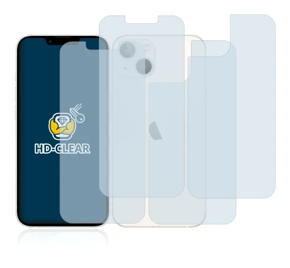 Immagine del dispositivo Apple iPhone 13 (Fronte+Retro) con un'ampia varietà di protezioni per lo schermo.