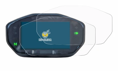 Immagine del dispositivo Ducati Monster / Monster + 2021 con un'ampia varietà di protezioni per lo schermo.