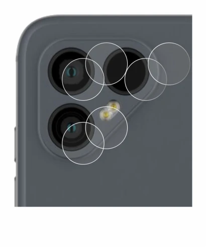Immagine del dispositivo Fairphone 4 (SOLO Fotocamera) con un'ampia varietà di protezioni per lo schermo.