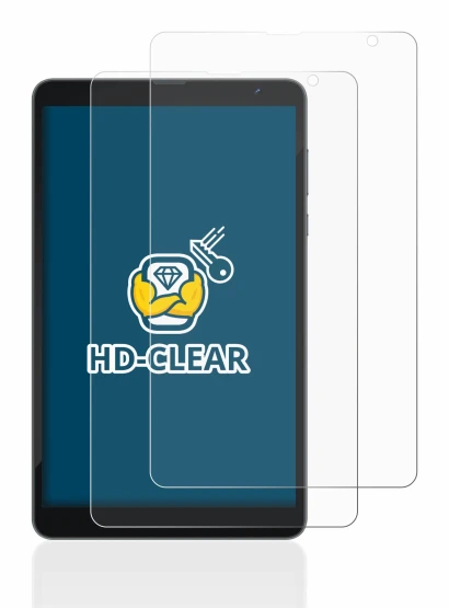 Immagine del dispositivo Blackview Tab 6 con un'ampia varietà di protezioni per lo schermo.