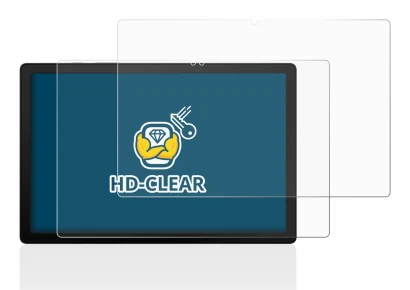 Immagine del dispositivo Samsung Galaxy Tab A8 WiFi con un'ampia varietà di protezioni per lo schermo.