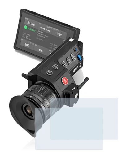 Immagine del dispositivo Arri MVF-2 con un'ampia varietà di protezioni per lo schermo.
