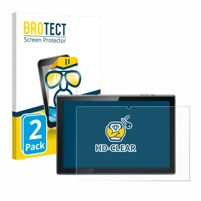 Parte frontale di una confezione del prodotto con il logo del marchio BROTECT. Accanto è raffigurato il dispositivo Acer ACTAB