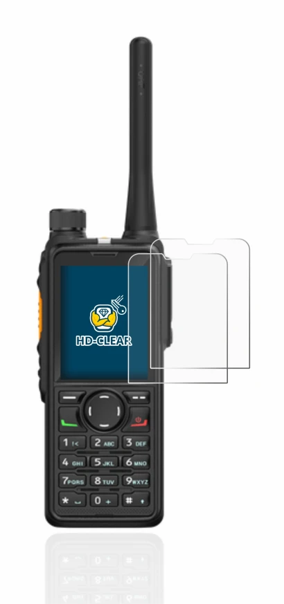 Immagine del dispositivo Hytera HP785 con un'ampia varietà di protezioni per lo schermo.