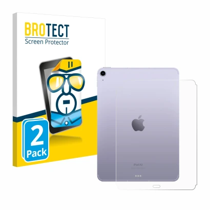 Parte frontale di una confezione del prodotto con il logo del marchio BROTECT. Accanto è raffigurato il dispositivo Apple iPad