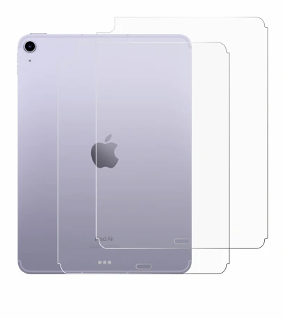 Immagine del dispositivo Apple iPad Air 5 WiFi 2022 (Posteriore, 5a Gen.) con un'ampia varietà di protezioni per lo schermo.