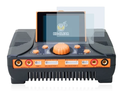 Immagine del dispositivo Junsi iCharger 406 Duo con un'ampia varietà di protezioni per lo schermo.