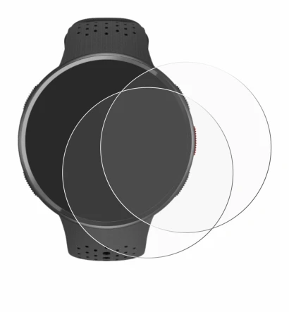 Immagine del dispositivo Polar Pacer Pro con un'ampia varietà di protezioni per lo schermo.