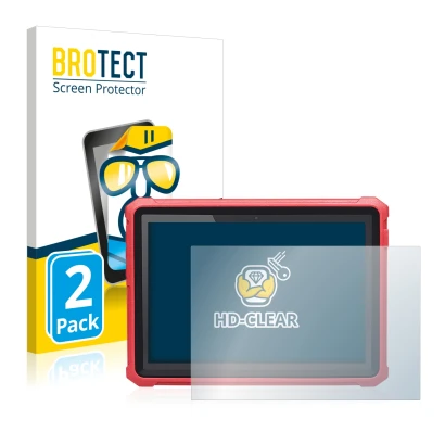 Parte frontale di una confezione del prodotto con il logo del marchio BROTECT. Accanto è raffigurato il dispositivo Launch X-4