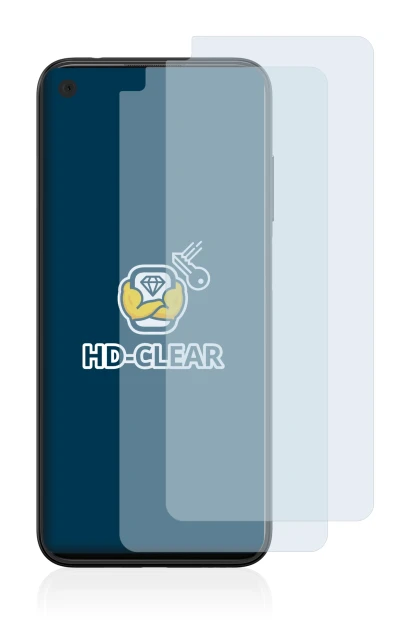 Immagine del dispositivo HTC Desire 22 Pro con un'ampia varietà di protezioni per lo schermo.