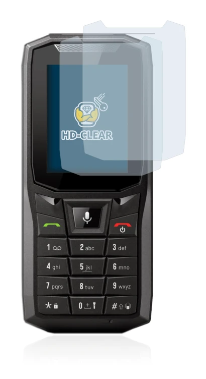 Immagine del dispositivo Crosscall Core-S4 con un'ampia varietà di protezioni per lo schermo.