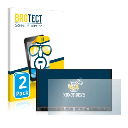 Parte frontale di una confezione del prodotto con il logo del marchio BROTECT. Accanto è raffigurato il dispositivo Alpine iLX