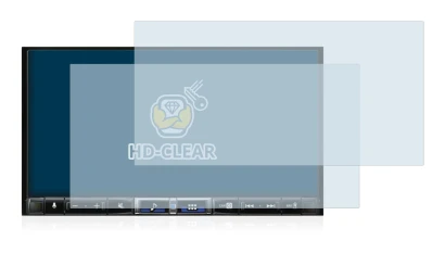 Immagine del dispositivo Alpine iLX-705D con un'ampia varietà di protezioni per lo schermo.