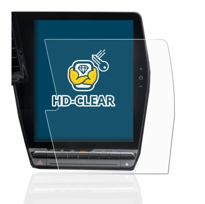 Immagine del dispositivo Renault Megane E-Tech openR Link 12" con un'ampia varietà di protezioni per lo schermo.