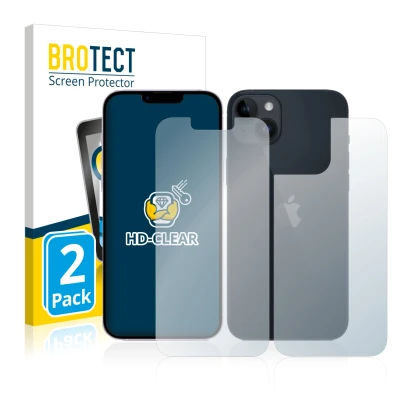 Parte frontale di una confezione del prodotto con il logo del marchio BROTECT. Accanto è raffigurato il dispositivo Apple iPho