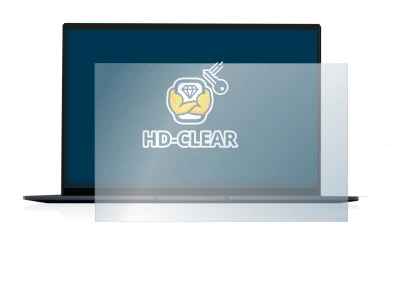 Immagine del dispositivo ASUS ZenBook 14 OLED con un'ampia varietà di protezioni per lo schermo.