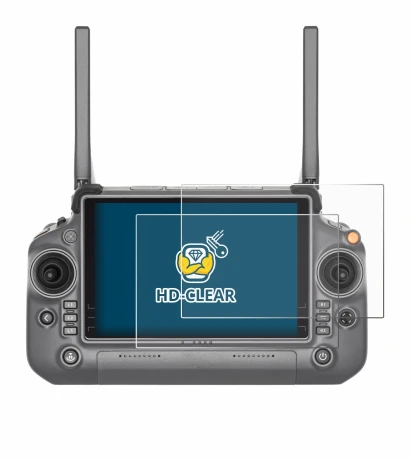 Immagine del dispositivo DJI RC Plus con un'ampia varietà di protezioni per lo schermo.