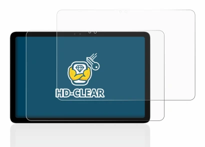 Immagine del dispositivo Google Pixel Tablet con un'ampia varietà di protezioni per lo schermo.