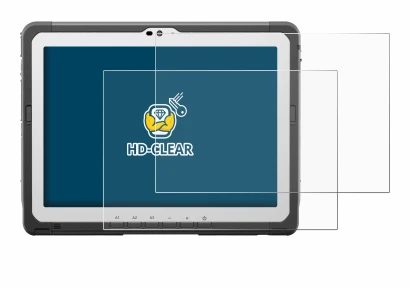 Immagine del dispositivo Panasonic Toughbook FZ-A3 con un'ampia varietà di protezioni per lo schermo.
