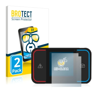 Parte frontale di una confezione del prodotto con il logo del marchio BROTECT. Accanto è raffigurato il dispositivo Saphe Driv