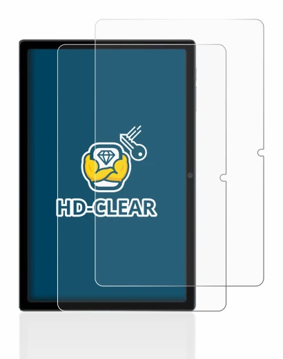 Immagine del dispositivo Blackview Tab 16 con un'ampia varietà di protezioni per lo schermo.
