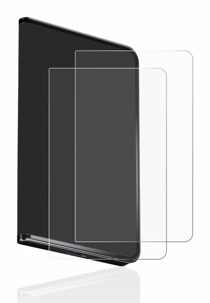 Immagine del dispositivo Ledger Stax crypto wallet con un'ampia varietà di protezioni per lo schermo.