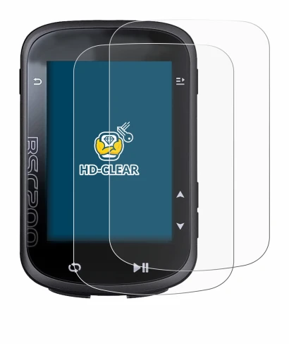 Immagine del dispositivo iGPSPORT BSC200 con un'ampia varietà di protezioni per lo schermo.