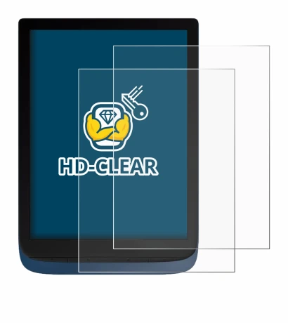 Immagine del dispositivo Vivlio InkPad 3 con un'ampia varietà di protezioni per lo schermo.