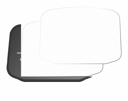 Immagine del dispositivo PowaKaddy CT8 GPS con un'ampia varietà di protezioni per lo schermo.