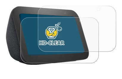 Immagine del dispositivo Amazon Echo Show 5 (3a Gen.) con un'ampia varietà di protezioni per lo schermo.