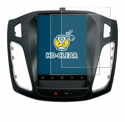 Immagine del dispositivo Isudar Ford/Focus MK3 2012–2019 con un'ampia varietà di protezioni per lo schermo.