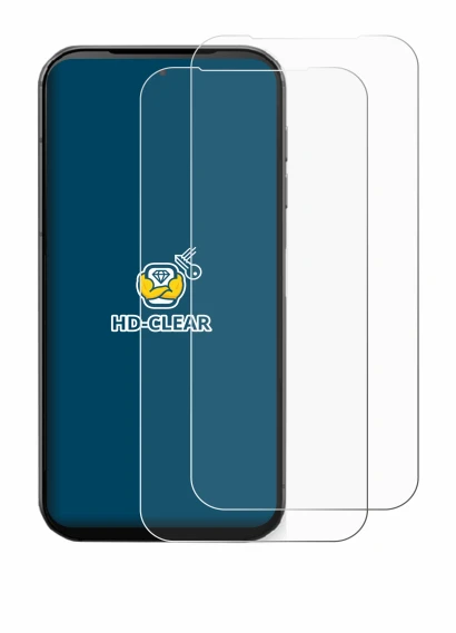 Immagine del dispositivo Fairphone 5 con un'ampia varietà di protezioni per lo schermo.