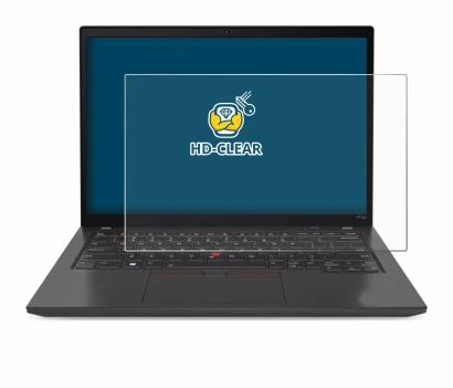 Immagine del dispositivo Lenovo ThinkPad P14s Gen 4 con un'ampia varietà di protezioni per lo schermo.