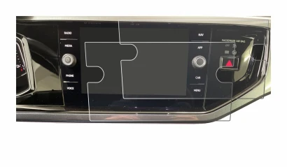 Immagine del dispositivo Volkswagen Polo VI Ready 2 Discover 8" con un'ampia varietà di protezioni per lo schermo.