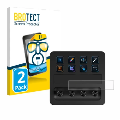 Parte frontale di una confezione del prodotto con il logo del marchio BROTECT. Accanto è raffigurato il dispositivo Elgato Str