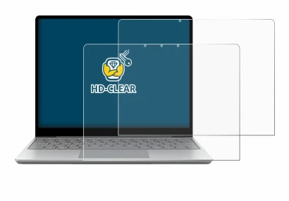 Immagine del dispositivo Microsoft Surface Laptop Go 3 Business con un'ampia varietà di protezioni per lo schermo.