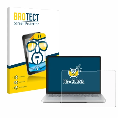 Parte frontale di una confezione del prodotto con il logo del marchio BROTECT. Accanto è raffigurato il dispositivo Microsoft