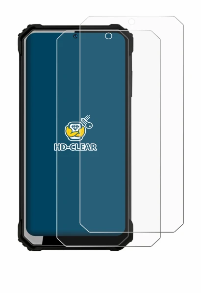 Immagine del dispositivo Oukitel WP23 con un'ampia varietà di protezioni per lo schermo.