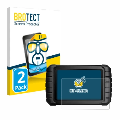 Parte frontale di una confezione del prodotto con il logo del marchio BROTECT. Accanto è raffigurato il dispositivo iCarsoft C