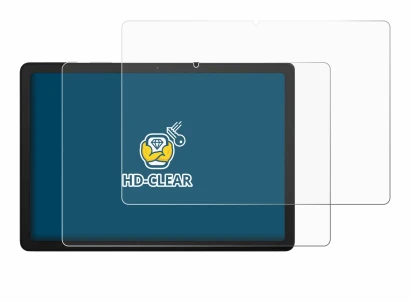 Immagine del dispositivo Samsung Galaxy Tab A9 Plus 5G con un'ampia varietà di protezioni per lo schermo.