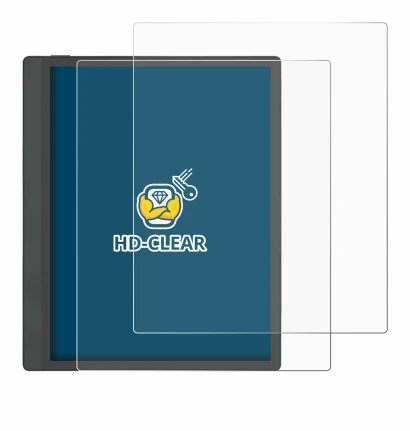 Immagine del dispositivo Boox Tab Ultra C Pro con un'ampia varietà di protezioni per lo schermo.