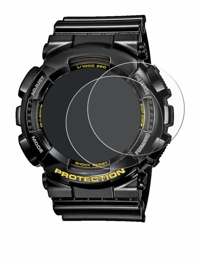 Immagine del dispositivo Casio G-Shock GA-110GB-1A con un'ampia varietà di protezioni per lo schermo.