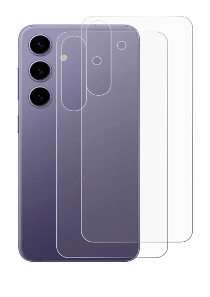 Immagine del dispositivo Samsung Galaxy S24 (Posteriore) con un'ampia varietà di protezioni per lo schermo.