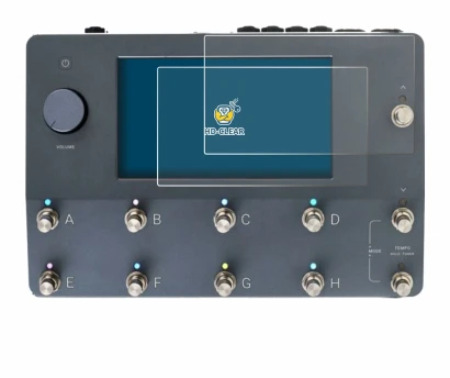 Immagine del dispositivo Neural DSP Quad Cortex con un'ampia varietà di protezioni per lo schermo.