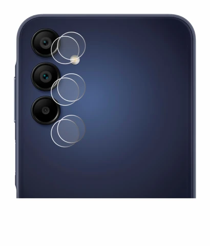 Immagine del dispositivo Samsung Galaxy A15 (SOLO Fotocamera) con un'ampia varietà di protezioni per lo schermo.